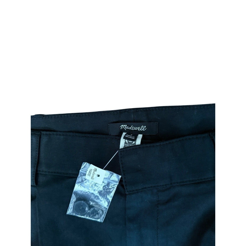 Madewell Washed Black Pleated High Rise Barrel LegTrousers NW171 Womens Size 2 - Picture 3 of 7
